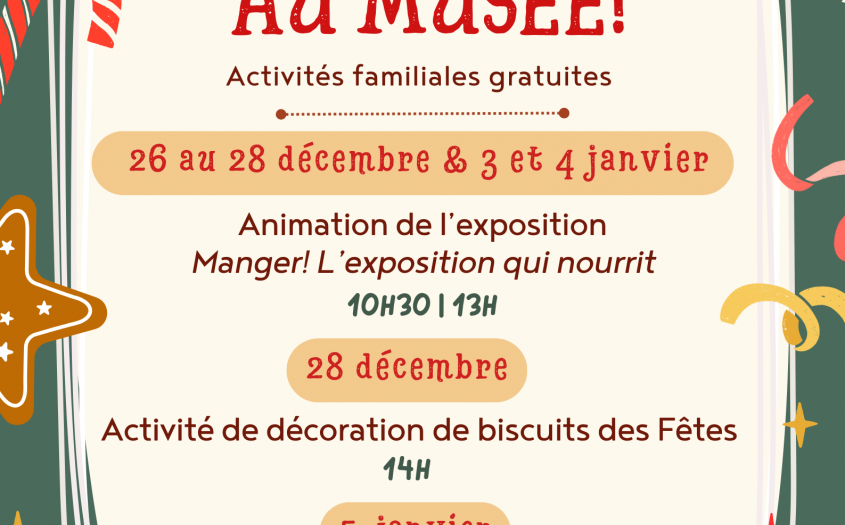 Des activités pour le temps des Fêtes!